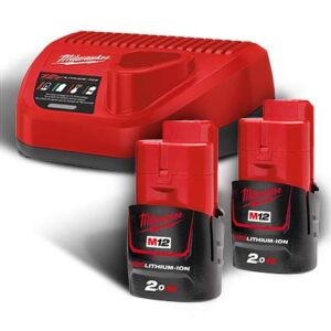 Milwaukee M12 NRG-202 Set 2x akumulator in polnilnik M12