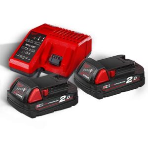 Milwaukee M18 NRG-202 Set 2x akumulator in polnilnik M18