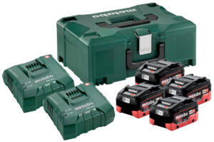 METABO SET 4 X LIHD 8,0 AH + 2 X ASC145 DUO+ METALOC (685135000)