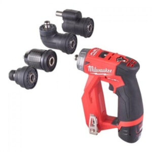 Milwaukee M18 FDDXKIT-202X Inštalacijski vrtalni vijačnik s 4 zamenljivimi glavami